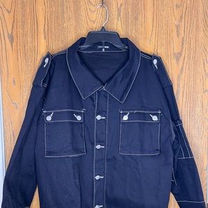 Blast From The Contrast Shirt - Black